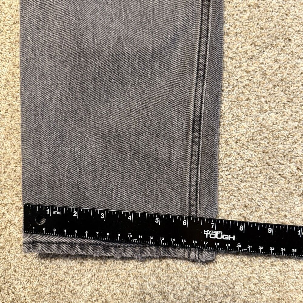 Abercrombie & Fitch The 90s Straight Ultra High Rise Charcoal Jeans 28 6L Tall - Picture 6 of 10